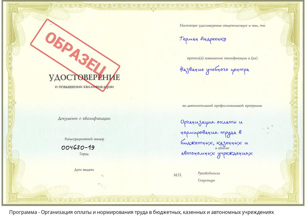 Организация оплаты и нормирования труда в бюджетных, казенных и автономных учреждениях Челябинск